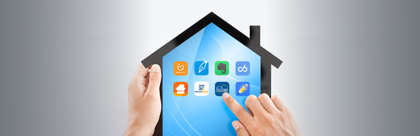 apps displayed on house shaped tablet